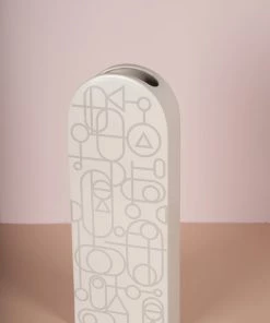 The Golden Triangle India Vases Boketto Ceramic Vase - White