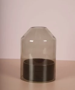 The Golden Triangle India Kai Glass Candle Holder - Green