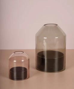 The Golden Triangle India Kai Glass Candle Holder - Green