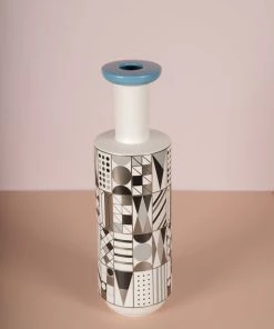 The Golden Triangle India Aztec Ceramic Vase