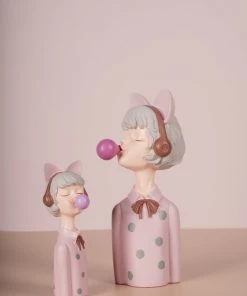 The-Golden-Triangle-India Ava | Polka Dot Bubble Gum With Headphone - Pink Sale