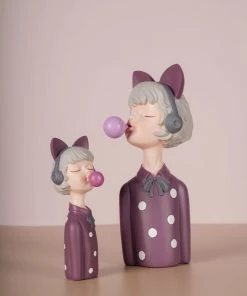 The-Golden-Triangle-India Ava | Polka Dot Bubble Gum With Headphone - Purple Sale