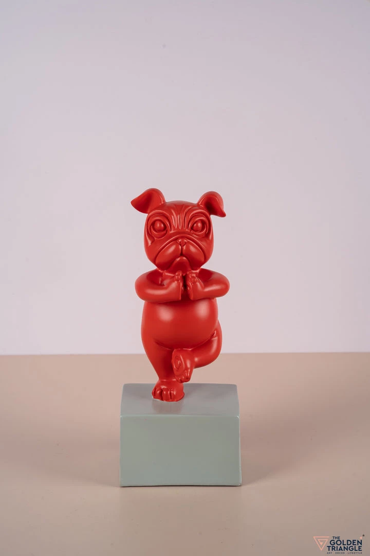 The-Golden-Triangle-India French Bulldog Doing Yoga - Red Artefacts 3 The-Golden-Triangle-India French Bulldog Doing Yoga - Red Artefacts