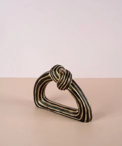 The-Golden-Triangle-India Artefacts Nouer - Knotted Artefact - Black And Gold