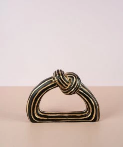 The-Golden-Triangle-India Artefacts Nouer - Knotted Artefact - Black And Gold