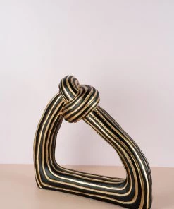 The-Golden-Triangle-India Artefacts Nouer - Knotted Artefact - Black And Gold