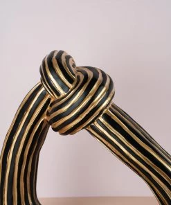 The-Golden-Triangle-India Artefacts Nouer - Knotted Artefact - Black And Gold