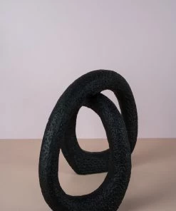 The-Golden-Triangle-India Knott Desktop Sculpture - Black Artefacts