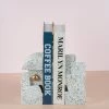 The-Golden-Triangle-India Terrazzo Bookend - Grey Artefacts