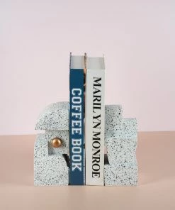The-Golden-Triangle-India Terrazzo Bookend - Grey Artefacts