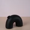 The Golden Triangle India Black Arch Vase - Short Monochrome Collection 2 The Golden Triangle India Black Arch Vase - Short Monochrome Collection