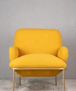 The Golden Triangle India Furniture The Benz Chair - Yellow