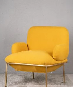 The Golden Triangle India Furniture The Benz Chair - Yellow