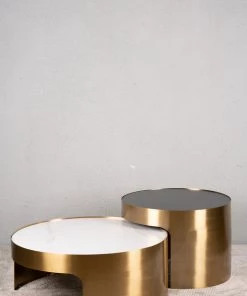 The Golden Triangle India Furniture Zane Cocktail Nesting Table - Set Of 2