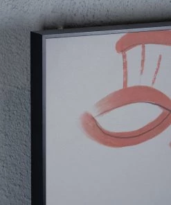 The Golden Triangle India Picasso Face Line Art - Pink