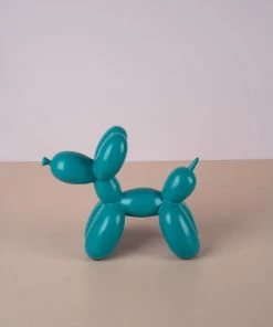 The-Golden-Triangle-India Artefacts Chien - Balloon Dog - Teal