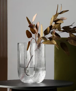 The Golden Triangle India Clear Glass Vase