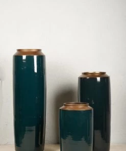 The-Golden-Triangle-India Capri Ceramic Floor Vase Vases