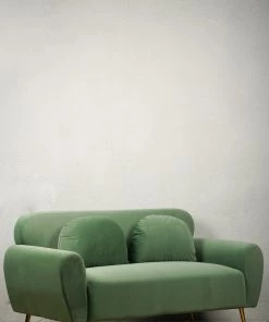 The Golden Triangle India Furniture Kenneth Two Seater Sofa - Green