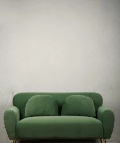 The Golden Triangle India Furniture Kenneth Two Seater Sofa - Green