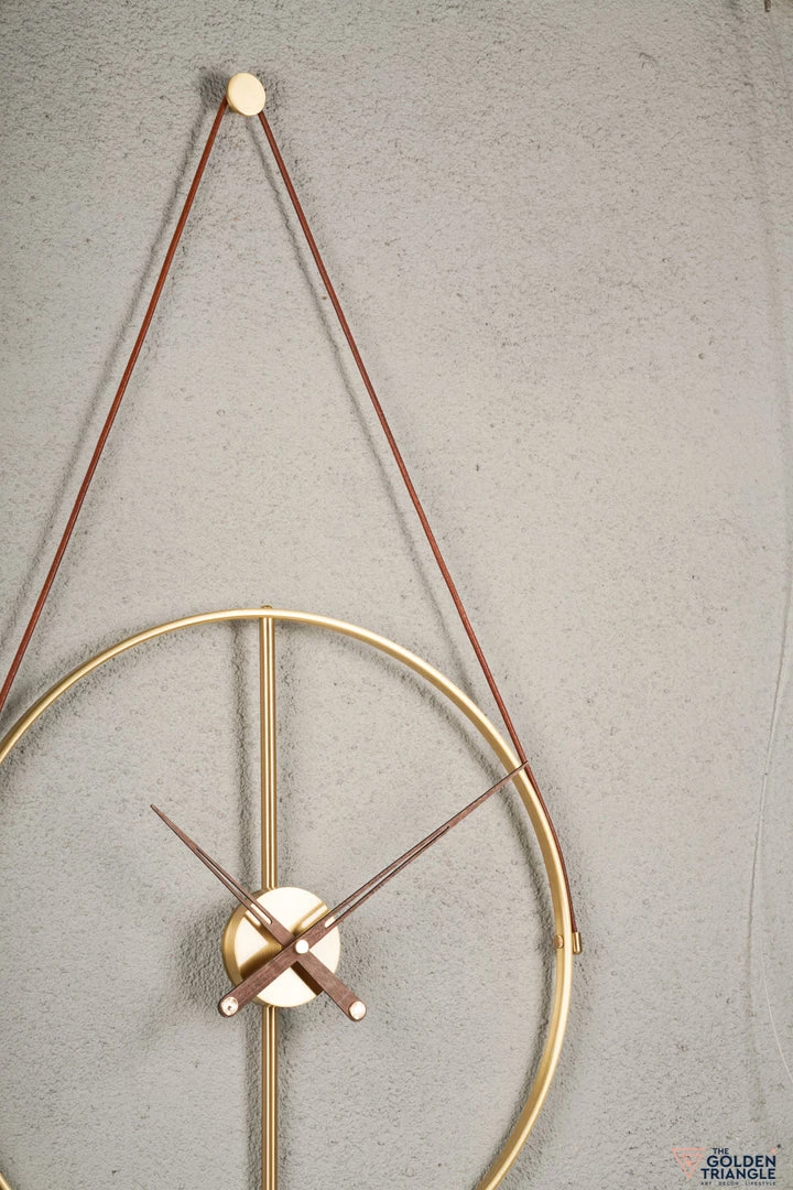 The Golden Triangle India Chronos Wall Clock - Leather Belt 5 The Golden Triangle India Chronos Wall Clock - Leather Belt