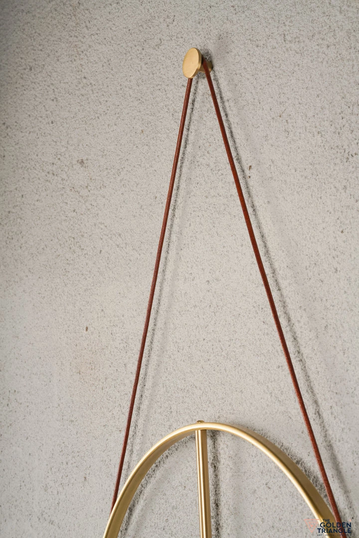 The Golden Triangle India Chronos Wall Clock - Leather Belt 4 The Golden Triangle India Chronos Wall Clock - Leather Belt
