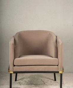 The-Golden-Triangle-India Furniture Juno Lounge Chair - Brown
