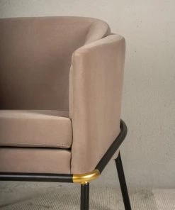 The-Golden-Triangle-India Furniture Juno Lounge Chair - Brown
