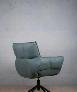 The Golden Triangle India Furniture Cooper Swivel Chair - Sage Green