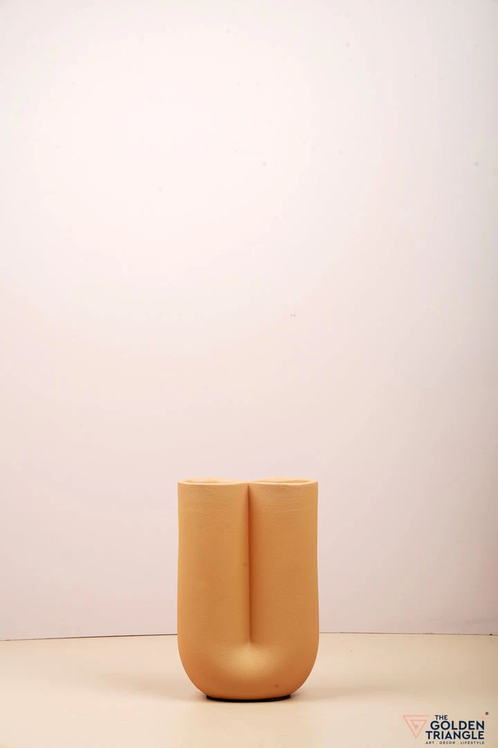 The Golden Triangle India Vases Tan U Vase 4 The Golden Triangle India Vases Tan U Vase