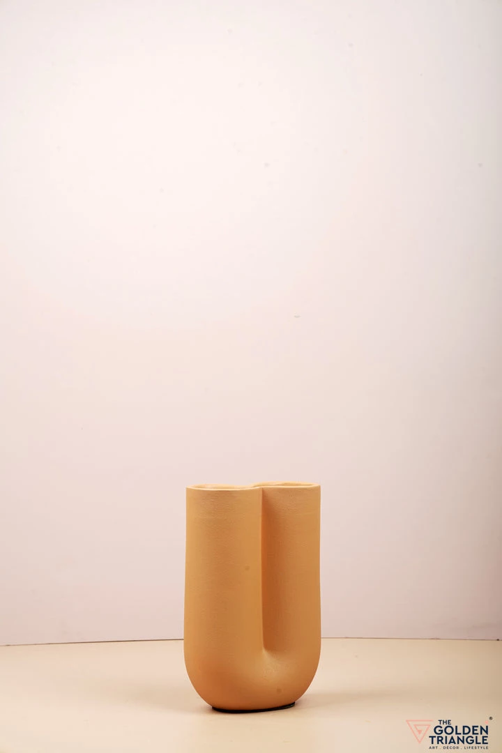 The Golden Triangle India Vases Tan U Vase 3 The Golden Triangle India Vases Tan U Vase