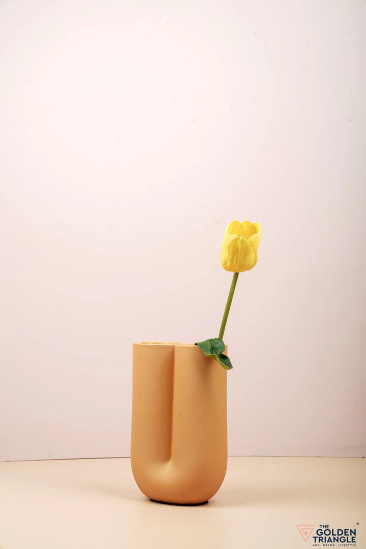 The Golden Triangle India Vases Tan U Vase 5 The Golden Triangle India Vases Tan U Vase