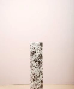 The Golden Triangle India Vases Marble Finished Ceramic Vase - Tall