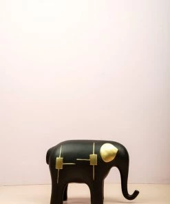 The Golden Triangle India Ellie Elephant - Black