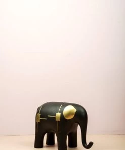 The Golden Triangle India Ellie Elephant - Black