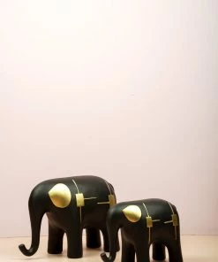 The Golden Triangle India Ellie Elephant - Black