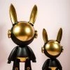 The Golden Triangle India Space Bunny - Black