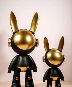 The Golden Triangle India Space Bunny - Black