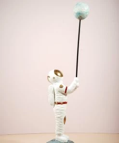 The Golden Triangle India Astronaut | Spaceman Holding An Earth Balloon