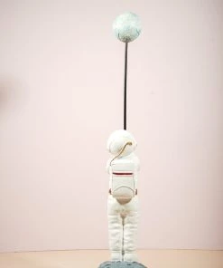 The Golden Triangle India Astronaut | Spaceman Holding An Earth Balloon