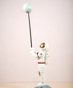 The Golden Triangle India Astronaut | Spaceman Holding An Earth Balloon