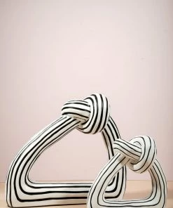 The-Golden-Triangle-India Nouer - Knotted Artefact - White And Black Artefacts