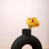 The Golden Triangle India Black Arch Vase - Inverted U 1 The Golden Triangle India Black Arch Vase - Inverted U