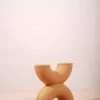 The Golden Triangle India Tan Arch Vase - Double U Vases