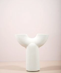 The Golden Triangle India Vases White Arch Vase - Y