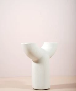 The Golden Triangle India Vases White Arch Vase - Y