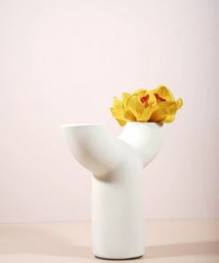 The Golden Triangle India Vases White Arch Vase - Y