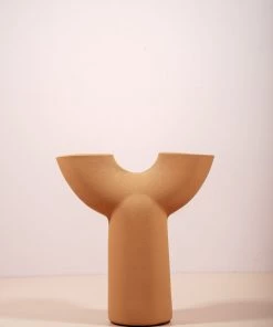 The Golden Triangle India Vases Tan Arch Vase - Y