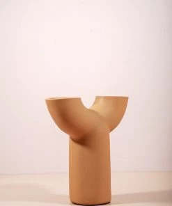 The Golden Triangle India Vases Tan Arch Vase - Y