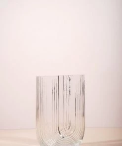 The Golden Triangle India Clear Glass Vase